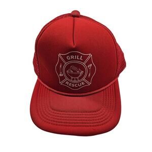 NEW Grill rescue gift idea dad father's day red snapback NEW unbranded